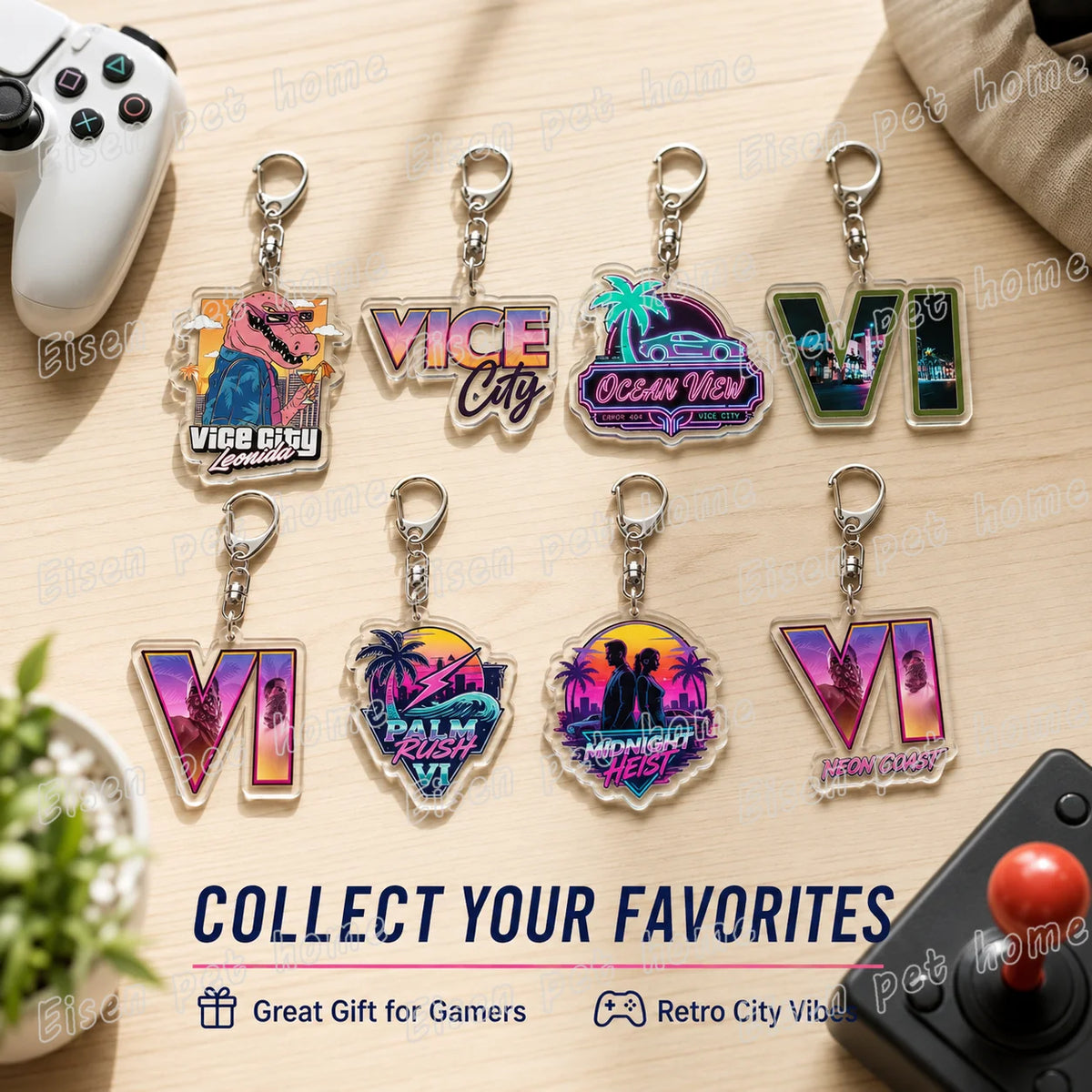 Porte clé V6 CITY KEY + 1 CHANCE DE REMPORTER UN CODE POUR LE JEUX GTA 6